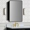 Bellaterra Home Rectangular Metal Frame Medicine Cabinet in Matte Black